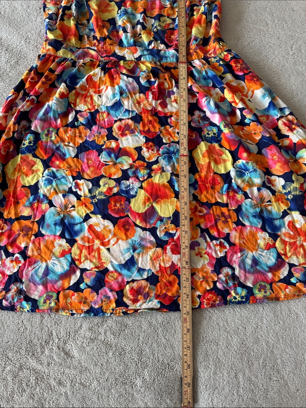 G21 Floral Sleeveless Fit & Flare Dress Women’s Large Multicolor Rayon - Picture 7 of 9